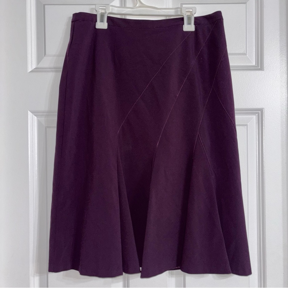 Worthington Deep Purple A-Line Skirt